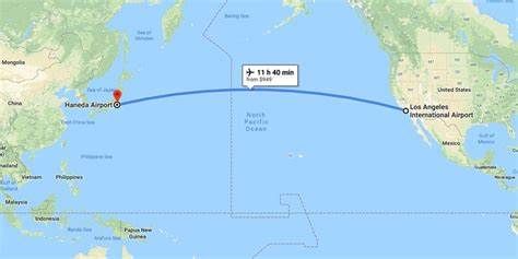 Quelle est la durée du vol de Hawaï à Japon ?